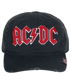 Alternative view of AC/DC - "Logo" Distressed Baseball Cat Hat
