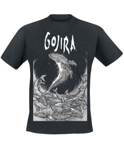 Gojira Woodblock Whales T-Shirt