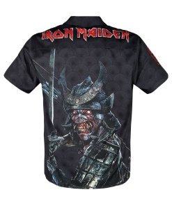 Alternative view of Iron Maiden - Button-up Hawaiian Shirt Eddie Samurai