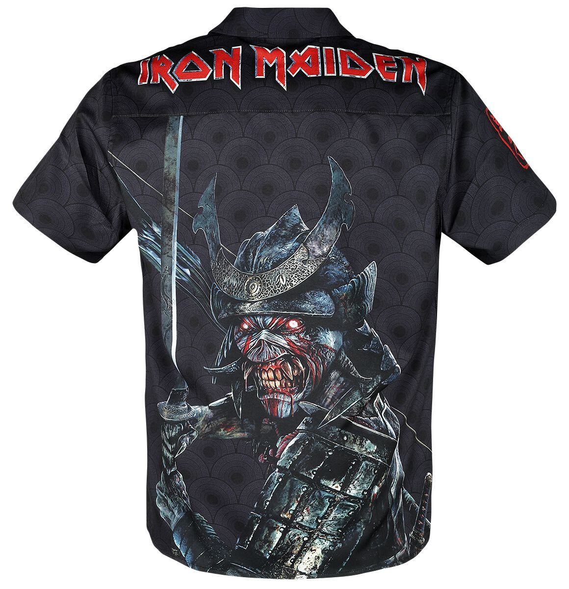 Iron Maiden - Button-up Hawaiian Shirt Eddie Samurai - Image 2