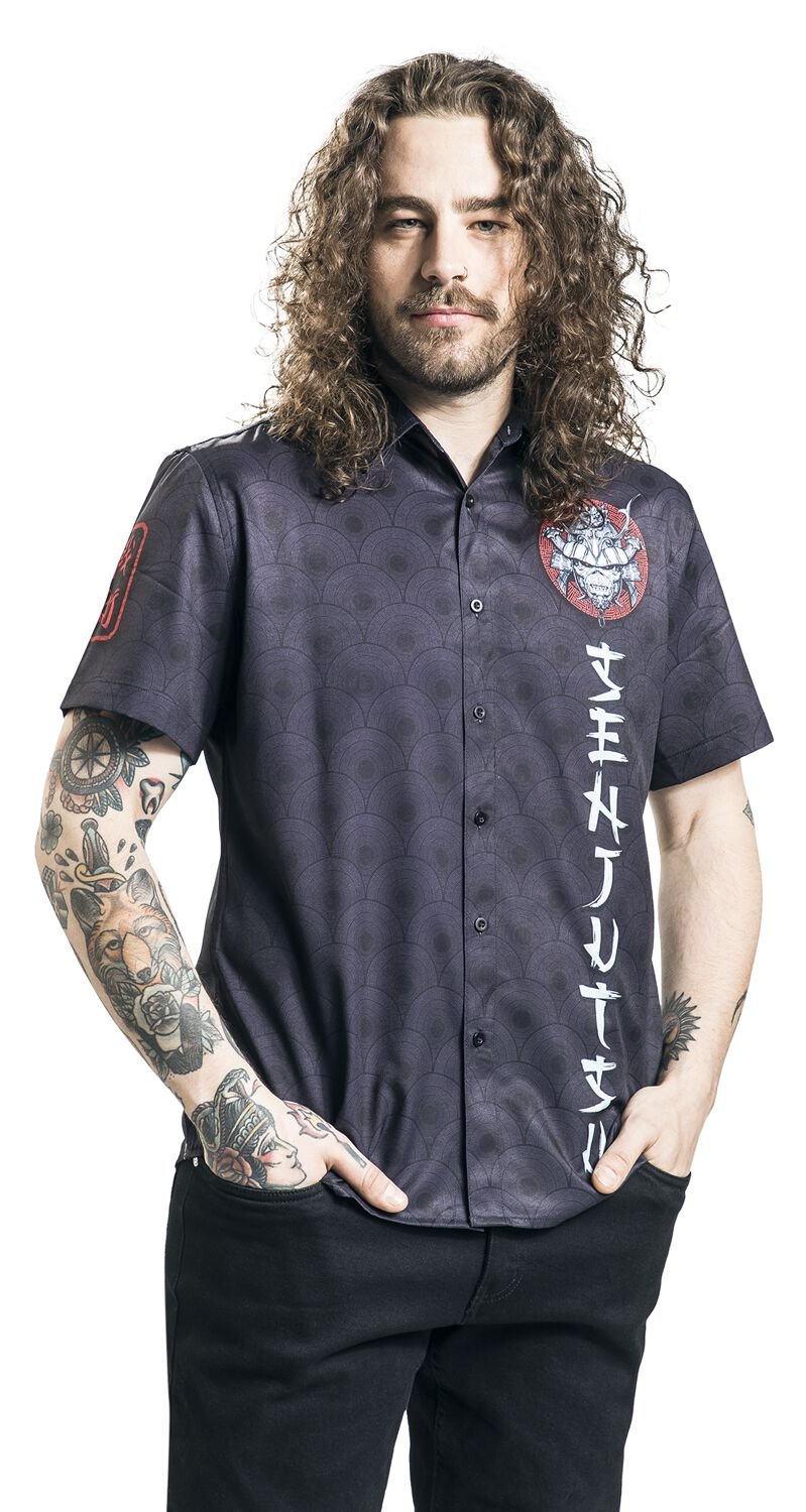 Iron Maiden - Button-up Hawaiian Shirt Eddie Samurai - Image 5