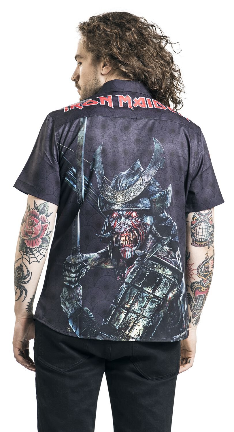 Iron Maiden - Button-up Hawaiian Shirt Eddie Samurai - Image 4