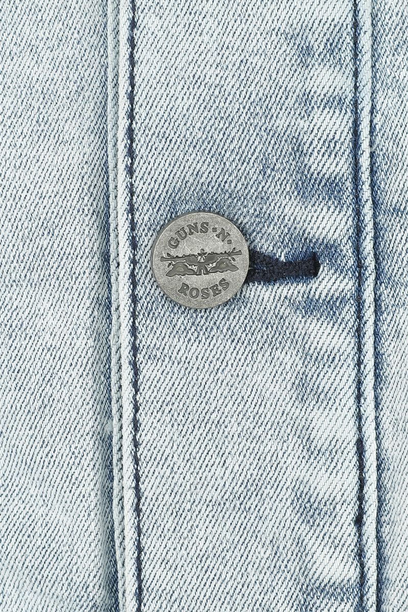 Guns N' Roses GNR - Jean Denim Jacket Hooded - Image 3