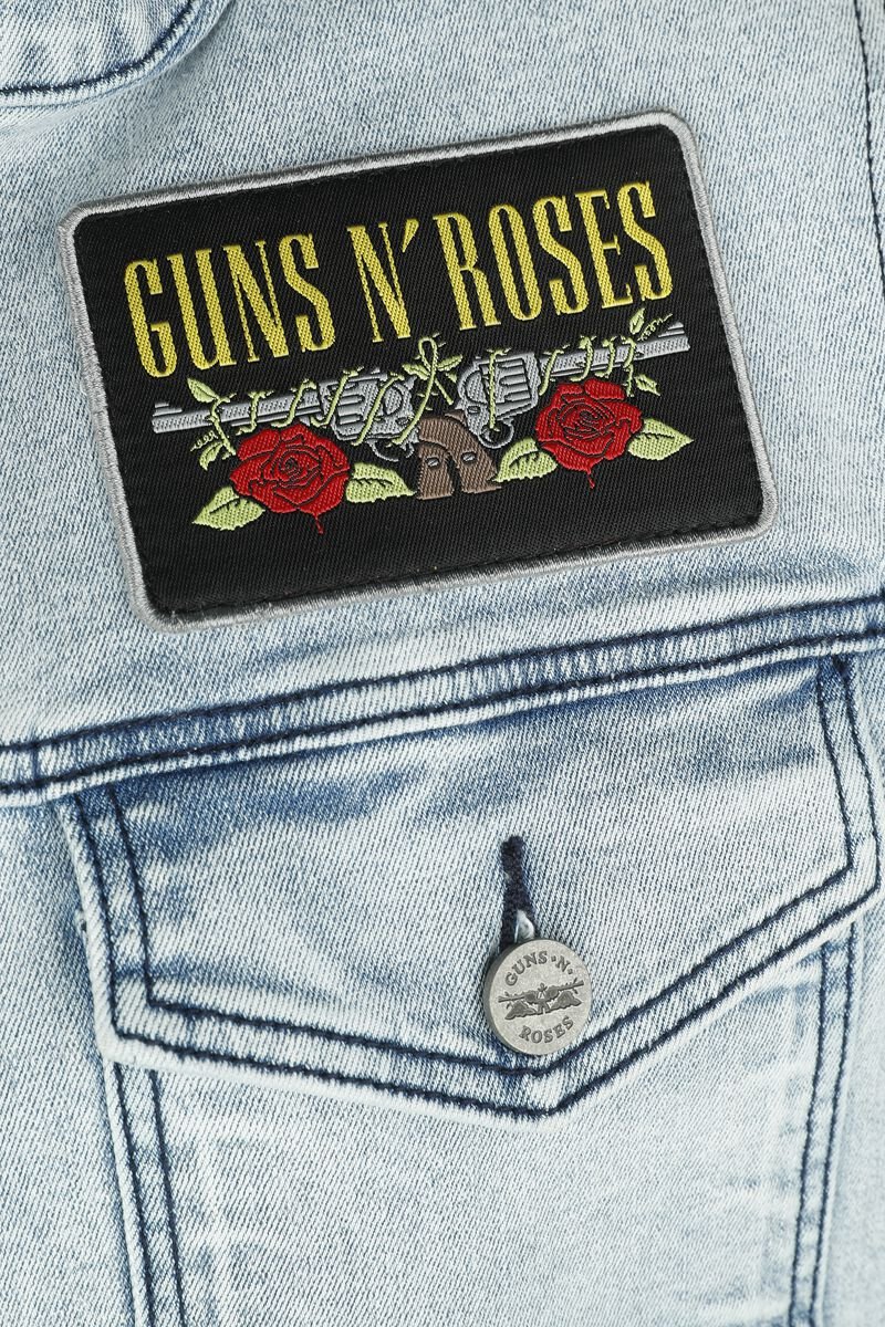 Guns N' Roses GNR - Jean Denim Jacket Hooded - Image 4