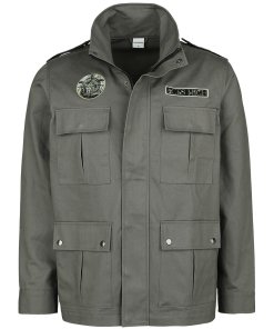 Iron Maiden Aces High Transition Cotton Olive Military Jacket