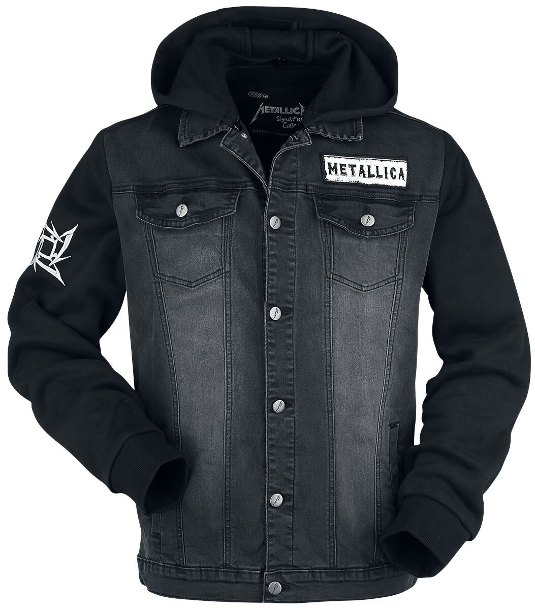Metallica - Denim Vest Jacket w/Hoodie - Image 2