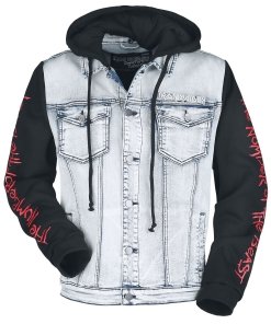 Alternative view of Iron Maiden - Number of The Beast Denim Jacket Hoodie