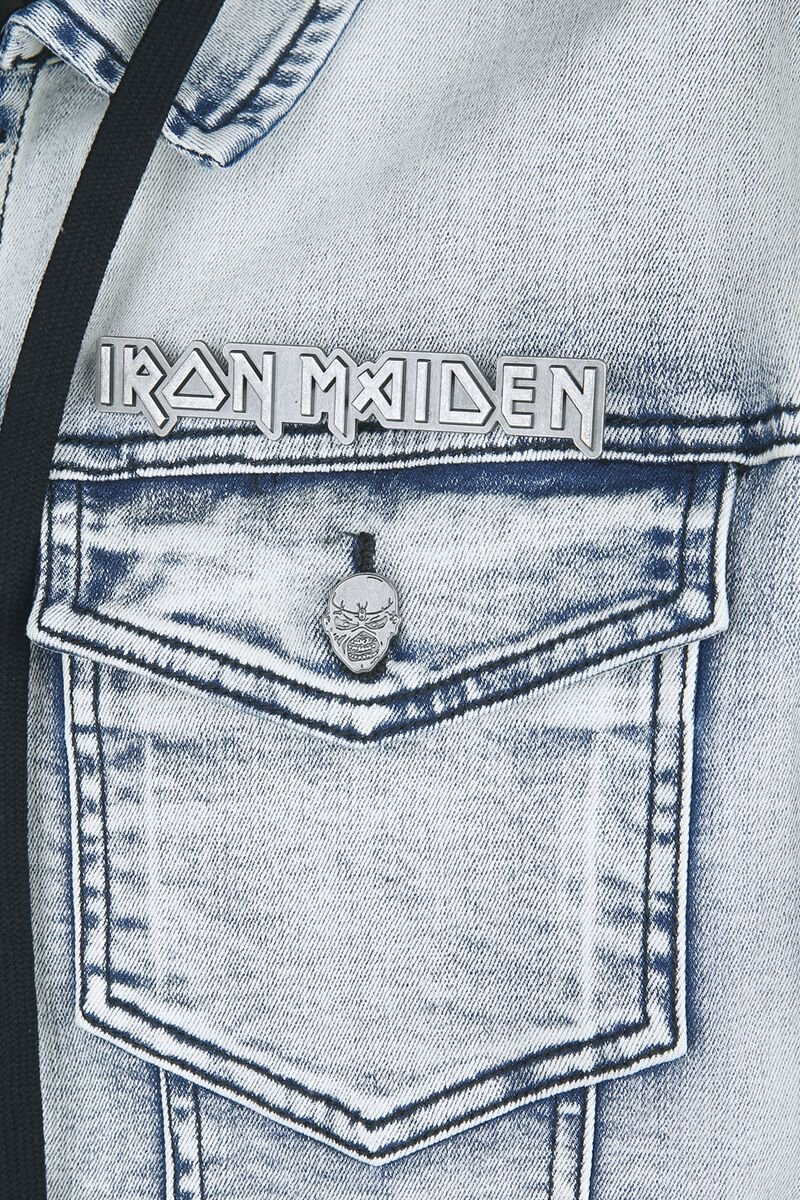 Iron Maiden - Number of The Beast Denim Jacket Hoodie - Image 3