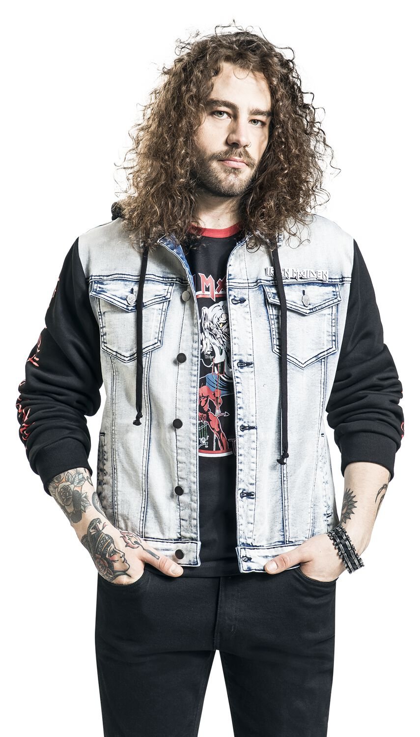 Iron Maiden - Number of The Beast Denim Jacket Hoodie - Image 6