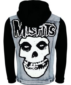 Misfits Denim Battle Vest Jacket