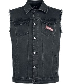 Alternative view of Judas Priest - Denim Battle Vest Sleeveless Jacket
