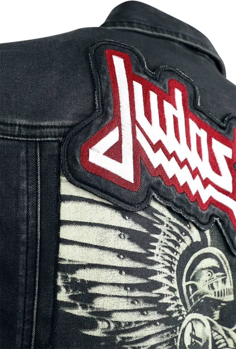 Judas Priest - Denim Battle Vest Sleeveless Jacket - Image 5