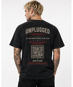 Alternative view of Unplugged Merch - Official Limited Edition Heavyweight Vintage Washed Frayed T-Shirt