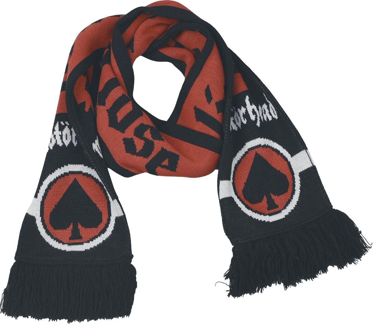 Motörhead - Black & Red Soccer Scarf – Official Licensed Band Merch - Image 2