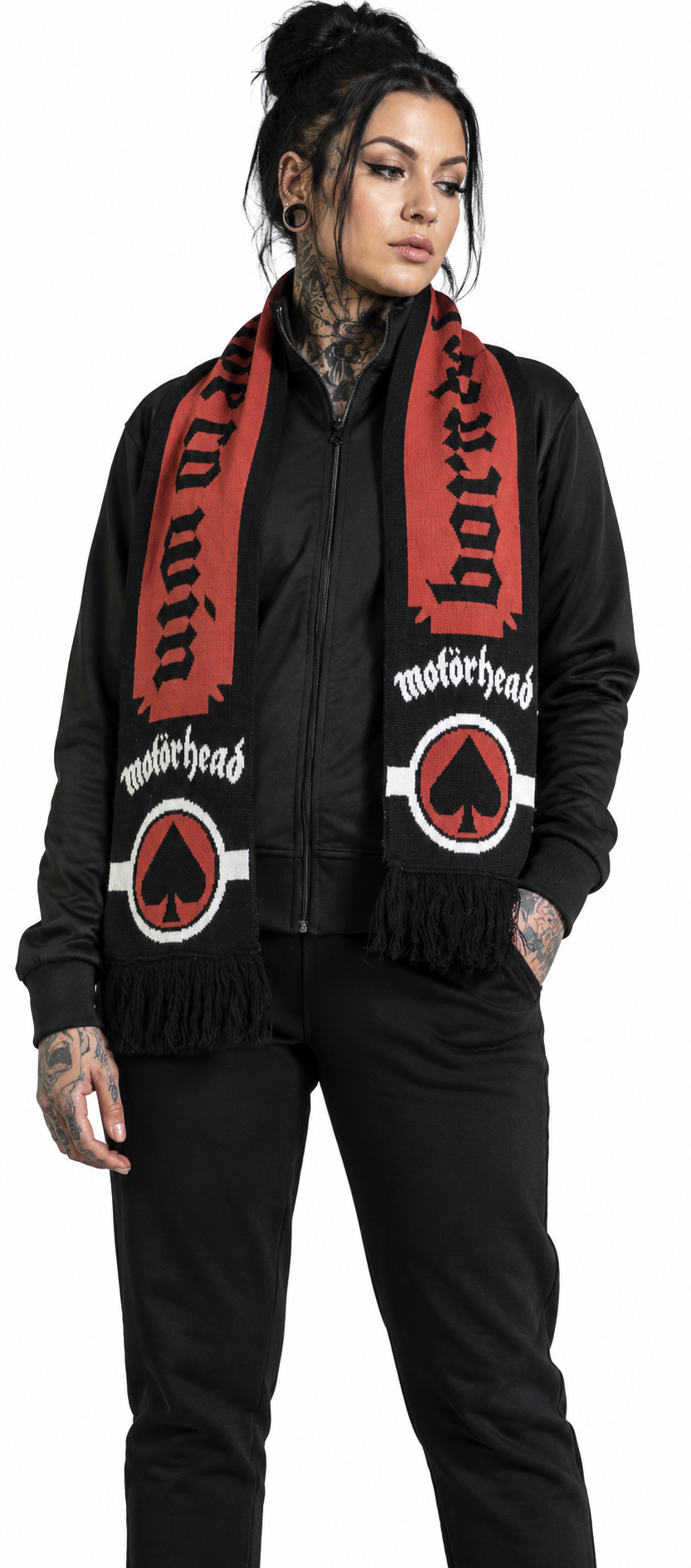Motörhead - Black & Red Soccer Scarf – Official Licensed Band Merch - Image 4