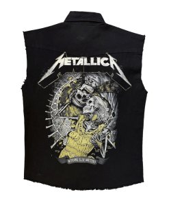 Metallica Denim Battle Vest Work Shirt