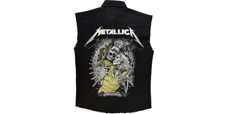 Metallica Denim Battle Vest Work Shirt