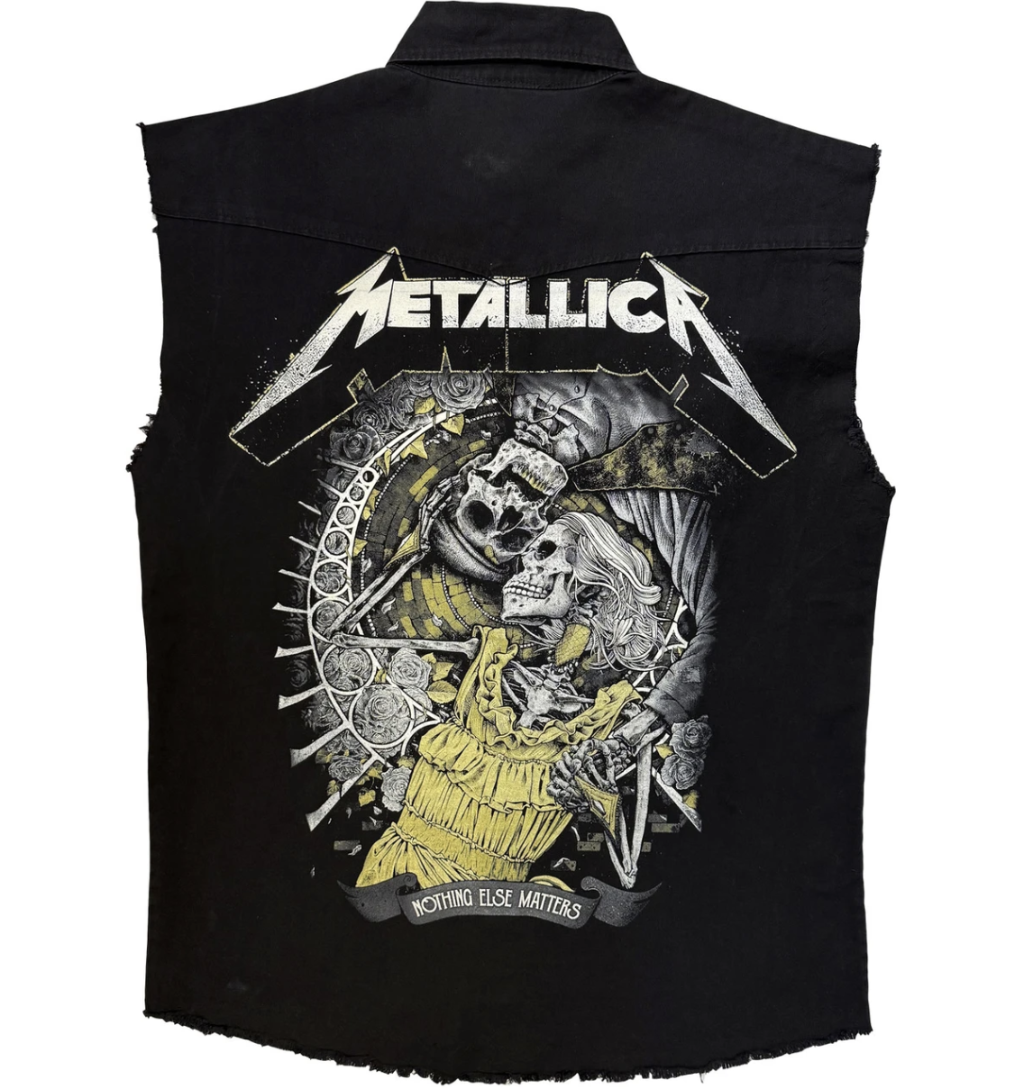 Metallica Denim Battle Vest Work Shirt